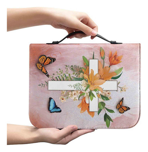 Funda Para Biblias Q Floral, Funda De Piel Para Biblios