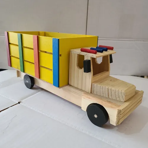 Juguete Camion Torton Artesanal Madera Ni os Colorido Env o gratis