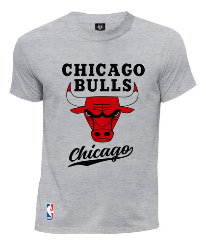 Camiseta Fan Nba Chicago Bulls Letras