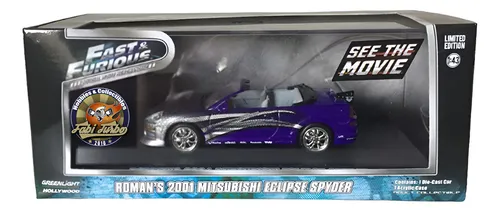 ミニカー GREENLIGHT FAST&FURIOUS Eclipse Spyder GREENLIGHT Fast and Furious Roman's 2001 Mitsubishi Eclipse