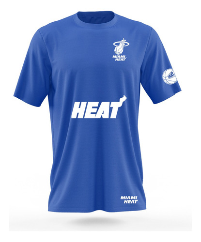 Polera Deportiva Dryfit Azulrey Nba Miami Heat 2023