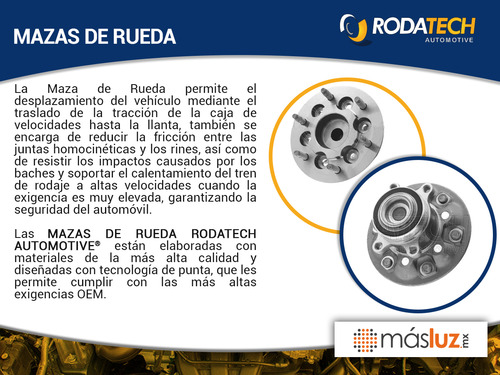 (1) Maza Rueda Tra Izq/der C/abs Aveo5 1.6l 4 Cil Fwd 07/11