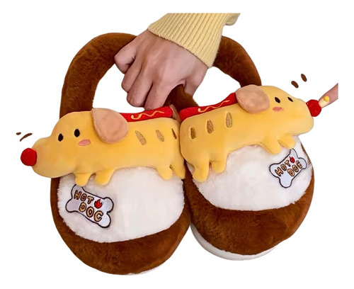 Pantuflas Divertidas De Perro Salchicha (34/35)
