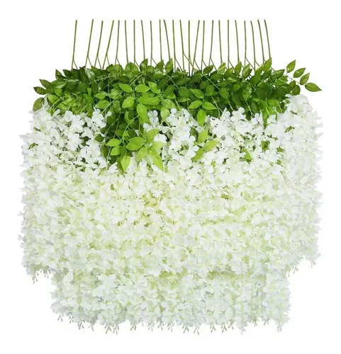 Lote Mayoreo 24 Piezas Wisteria Flor Artificial Boda en venta en Tepic Nayarit por sólo $ Mexico Lote Mayoreo 24 Piezas Wisteria Flor Artificial Boda en venta en Tepic Nayarit por sólo $ Mexico