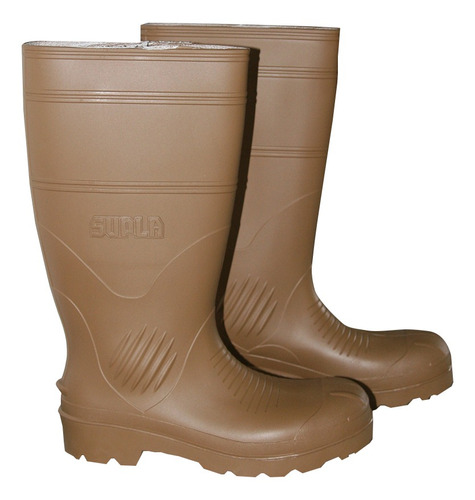 Botas Pvc Caña Larga Con Puntera Supla, Beige Talla 42 Pc