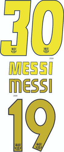 Estampados Barcelona #10 Messi - Varias Temporadas - Acto