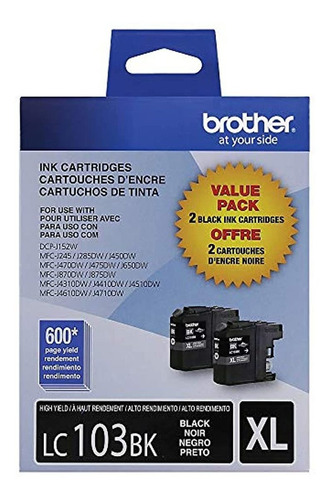 Brother Lc1032pks -cartuchos De Tinta Negra Alto Rendimiento