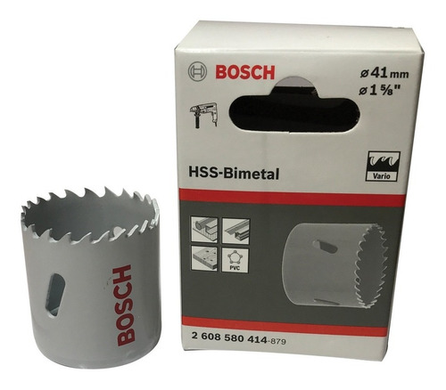 Sierra Copa 41mm Bimetálica Bosch Hss - 1-5/8