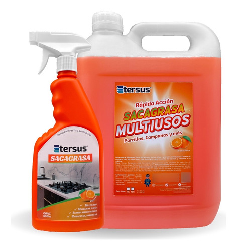 Saca Grasa Multiusos (desengrasante) - Gln 3.7 Lt + Gatillo 