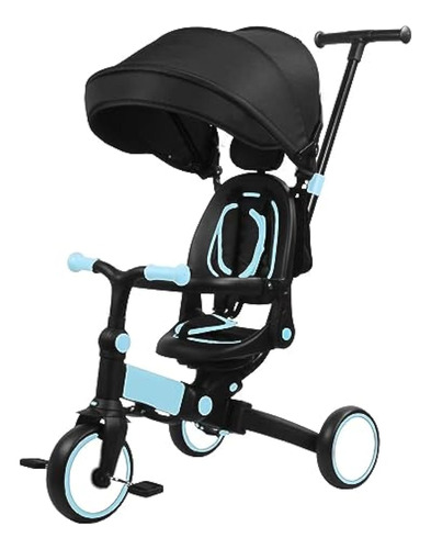 Triciclo De Bebé 7 En 1, Triciclo Plegable Para Niños Con