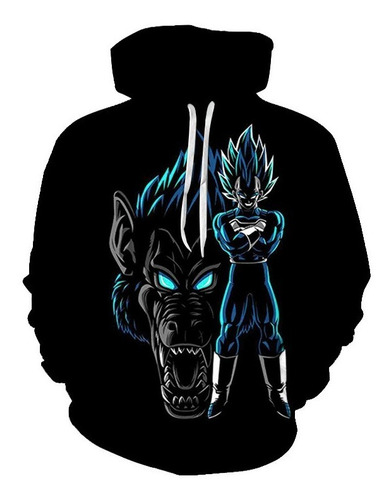 Sudadera Impresión Tendencia Dragon Ball Vegeta Saiyan Goril