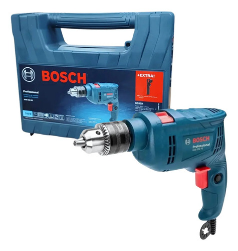Furadeira Impacto Bosch 13mm 550w Maleta Gsb 550 Re Cor Azul