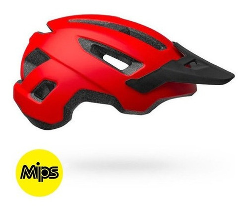 Casco Ciclismo Bell Nomad Mips Mat Color Rojo Talla Tu