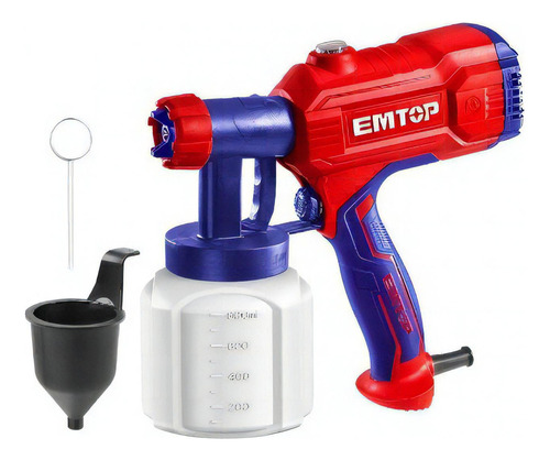 Pistola De Pintar Electrica  450w 110v 800ml Color Rojo