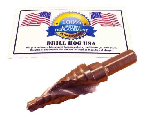 Broca Escalonada Americana Drill Hog Usa 1/4 - 3/4 (4-20 Mm)