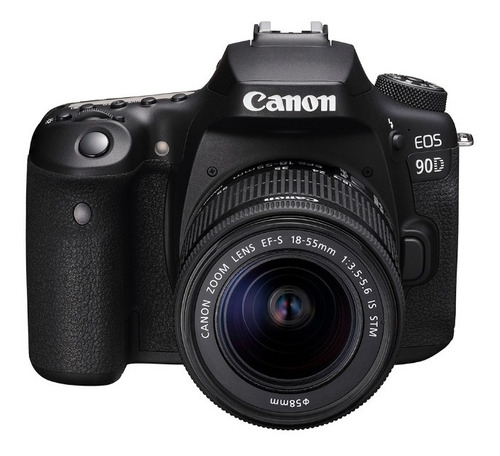 Camara Canon Eos 90d C/ Lente Ef 18-55 Is Stm 4k 32mp-nueva