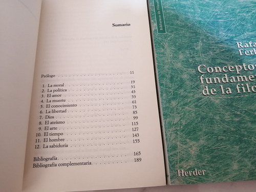 Libro. Conceptos Fundamentales De La Filosofía. Ferber. +1 (Usado)