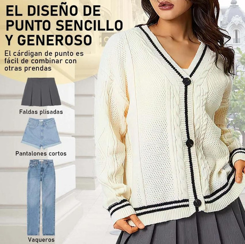 Sweaters Camisa De Lana Folclore De Cardigan