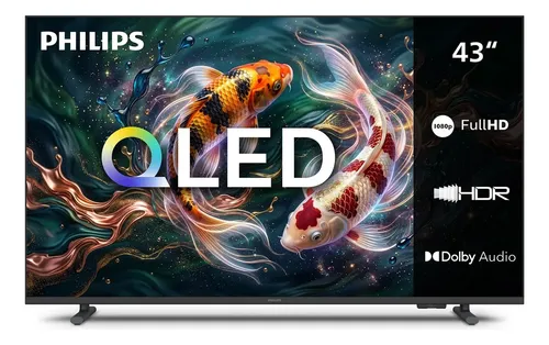 Smart TV Philips 43 polegadas QLED Full HD Wi-Fi HDR10 Dolby Áudio 43PGQ6921/78