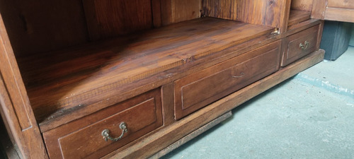 Antigua Biblioteca Mueble Madera Roble Deco Restaurado (Usado)