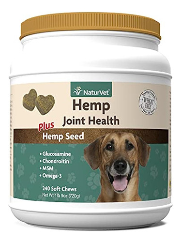 Naturvet Hemp Joint Health Hip & Joint Support Dog Supplemen