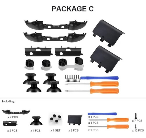 Kit De Reparación De Carcasa Para Control De Xbox One Slim