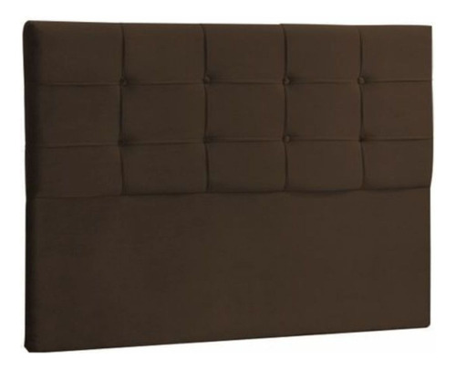 Cabeceira Estofada Solteiro 90 Cm Jordania Suede Marrom