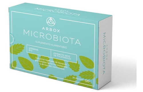 Suplemento en cápsula Arbox  Prebióticos Arbox Microbiota extracto seco de polifenoles en caja de 50mL 30 un