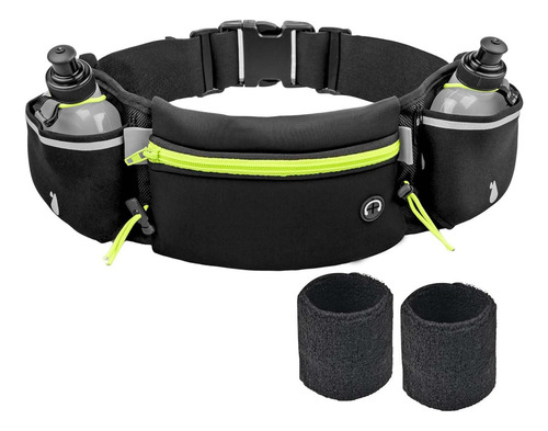Deportiva,cinturón Para Correr Con 2 Botellas De Agua,bolsay