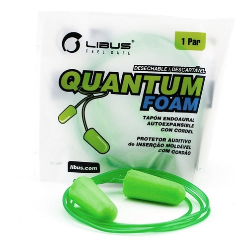 Protector Auditivo Tapon Endoaural Autoexpansible Cordel X10