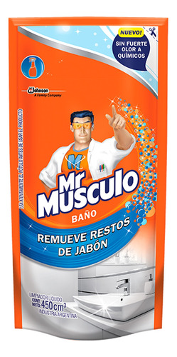 Limpiador Mr Músculo Baño original repuesto 450ml