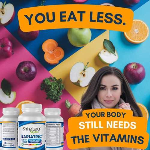 Shiny Leaf Multivitamínico Bariátrico Con Hierro 90 Cápsulas