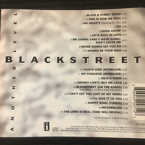 Cd - Blackstreet - Another Level - Importado Usa