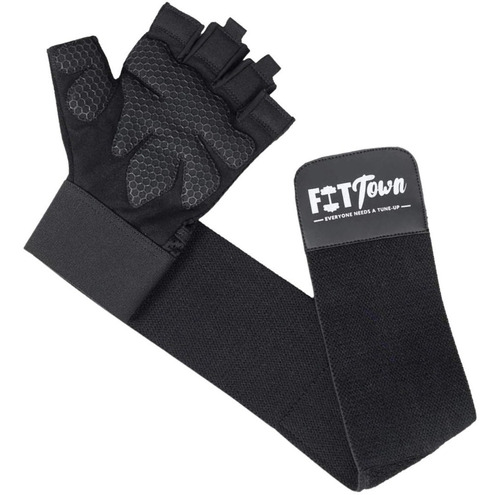 Imagen 5 de 10 de Guantes De Entrenamiento Musculación Y Fitness Con Muñequera