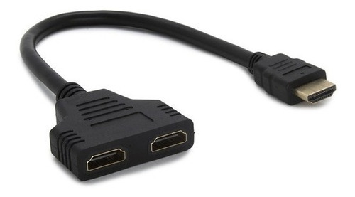 Cabo Divisor Hdmi Splitter 1080p Duplicador De Saída Imagem