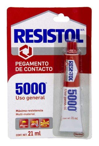 4pzas Pegamento Contacto Resistol 5000 21 Ml. Tubo