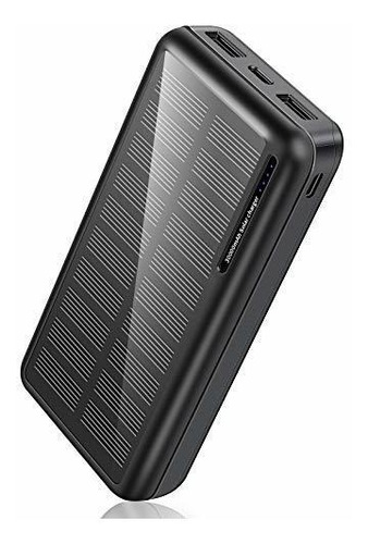 Minrise Energia Solar 30000 Mah Cargador Portatil 2 Puerto