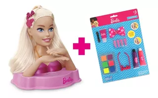 Kit Styling Core Com Frases + Kit Maquiagem - Barbie Mattel