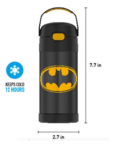 Garrafa Thermos Termica Star Wars R2d2 E Batman - 355ml | Frete grátis