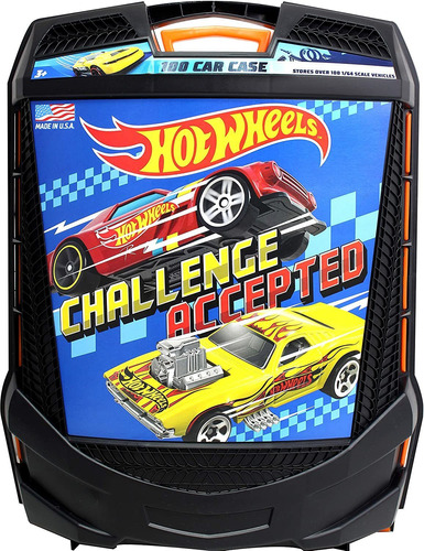 Estuche De Almacenamiento Retráctil Hot Wheels Para 100 Coch