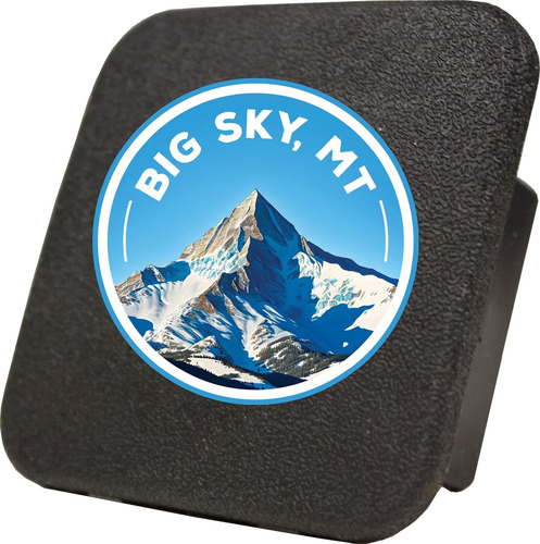 Big Sky Montana Snowy Mountain Design Souvenir - Cubierta De