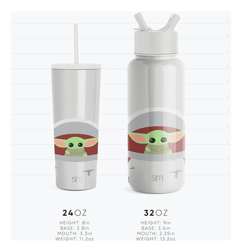 Botella De Agua Moderna Con Tapa Metalico Acero Inoxidable
