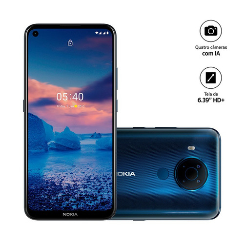 Smartphone Nokia 5.4 Nk025 Tela 6,39 128gb 4gb Ram - Azul
