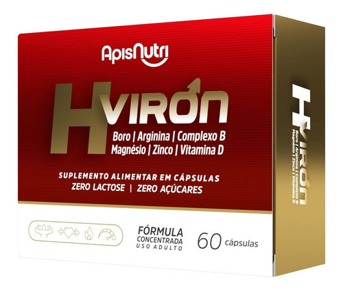 Suplemento em cápsula Apisnutri  Encapsulados H-Viron 60 Cápsulas em caixa de 0mL 60 un