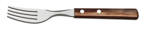 Tenedor de mesa Tramontina en madera contrachapada marrón