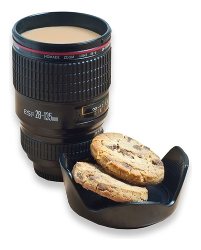 Taza Tazon Mug Lente Cámara Fotográfica Acero / Lhua Store