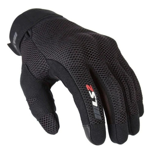 Guante Ls2 Hombre Ray Negro: