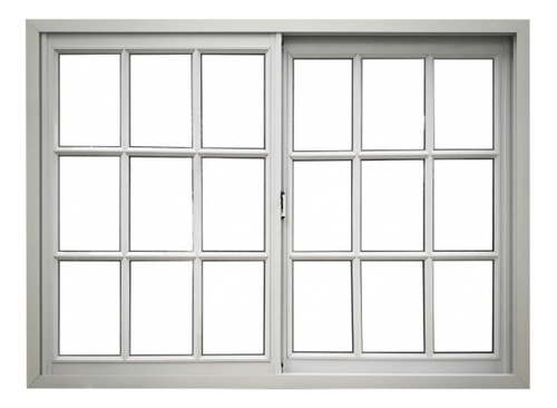 Ventana De Aluminio Herrero 150x110 Vidrio Repartido