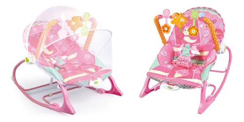 Silla Mecedora Vidradora Musical Toldillo Para Bebe 0a5 Años