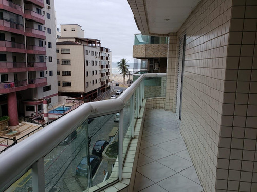 Imagem 1 de 14 de Apartamento 3 Dormitórios 100m Praia Ocian Entrada 165 Amf59